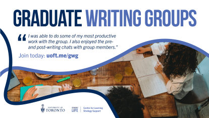 Graduate students in a Graduate Writing Group.