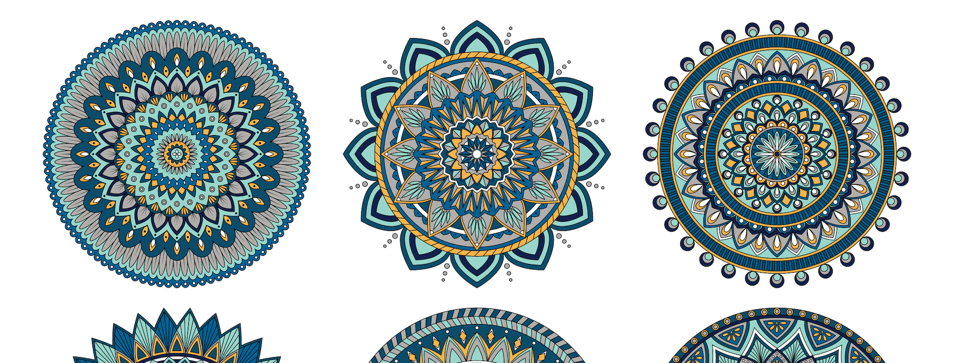 Repeated mandala pattern