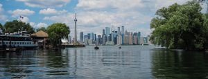 View of Toronto skyline from Toronto Islands